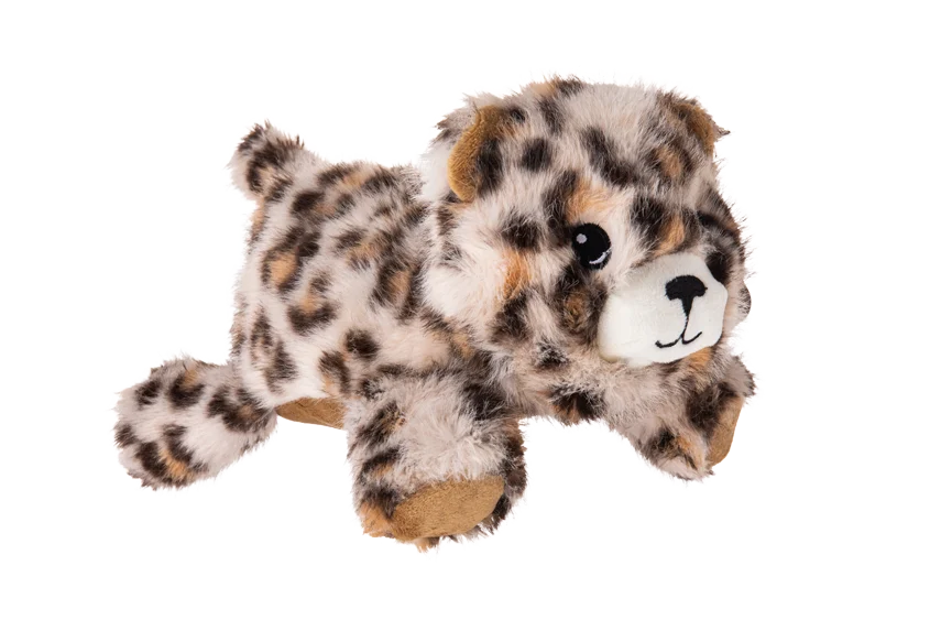 Peluche per cani con cuciture robuste – Growl Snugglez Larry il leopardo - immagine 3