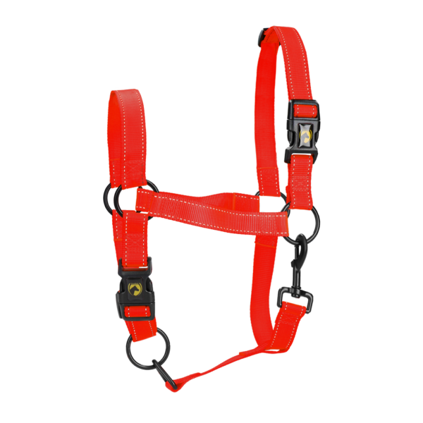 Capezza in nylon con dettagli riflettenti, rossa XS – Excellent Premium