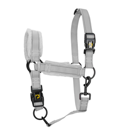 Cavezza con pile e dettagli riflettenti, grigio L – Excellent Superior
