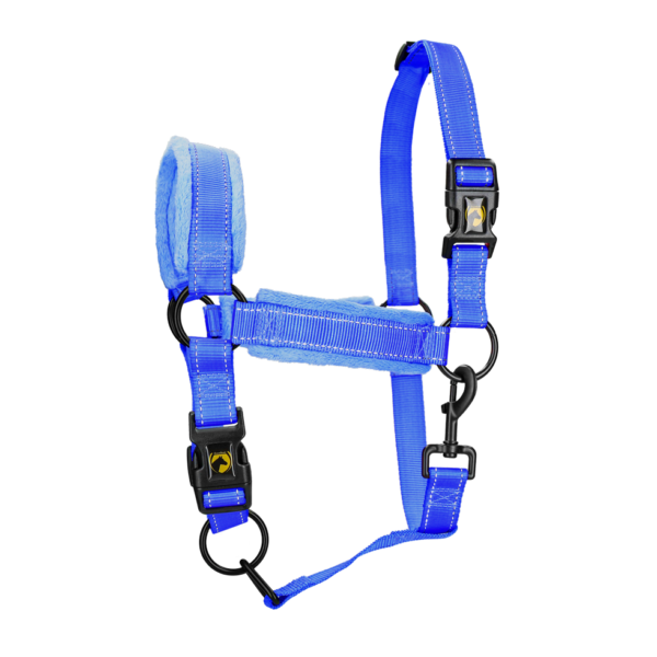 Cavezza con pile e dettagli riflettenti Blu XL – Excellent Superior