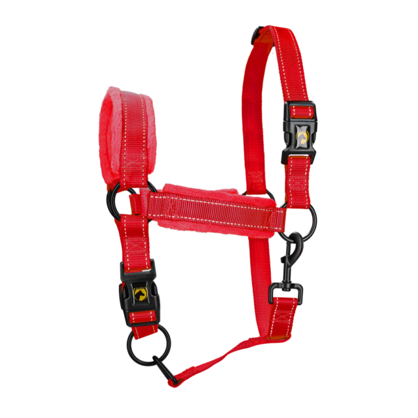 Capezza con pile e dettagli riflettenti, rossa XL – Excellent Superior