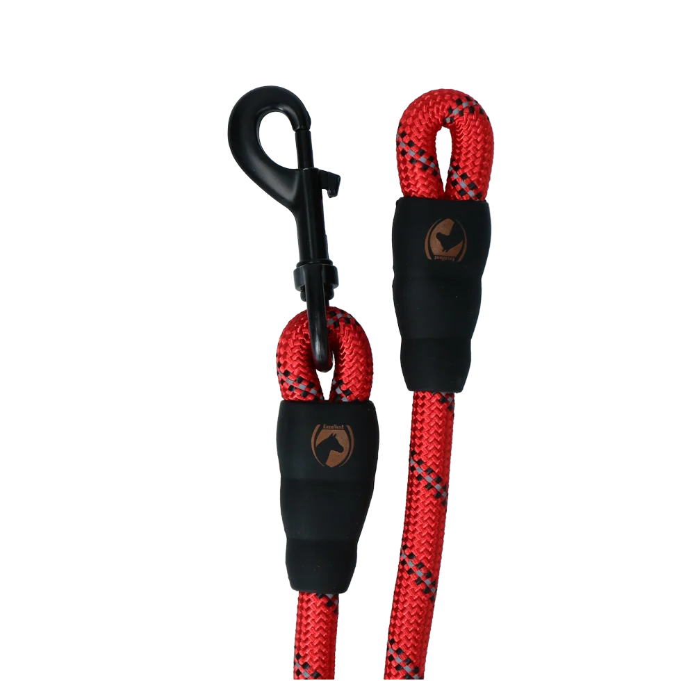 Lunghina con dettagli riflettenti, rossa, 2 m – Excellent Exclusive Reflective - immagine 1