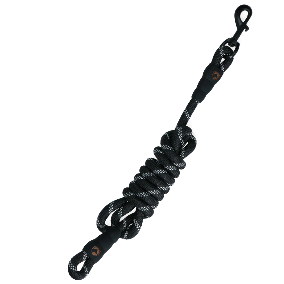 Corda per capezza con dettagli riflettenti, nera, 2 m – Excellent Exclusive Reflective - immagine 2