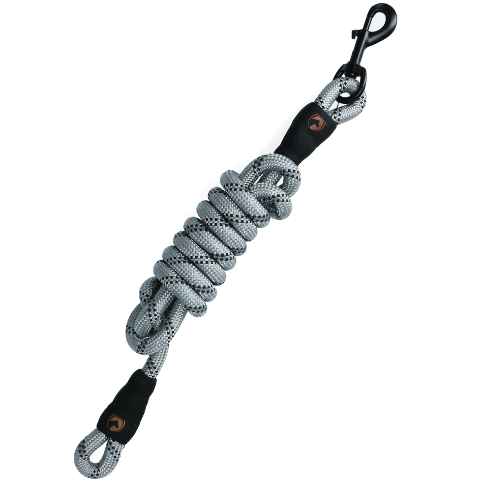 Corda per capezza con dettagli riflettenti, grigia, 2 m – Excellent Exclusive Reflective - immagine 2