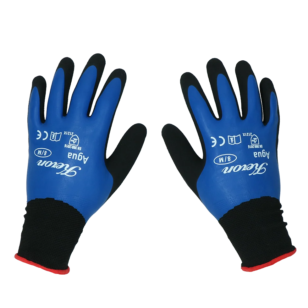 Guanti da lavoro in nylon con schiuma di lattice, resistenti all’acqua, taglia M (8) – Keron Fine-knit Agua - immagine 1