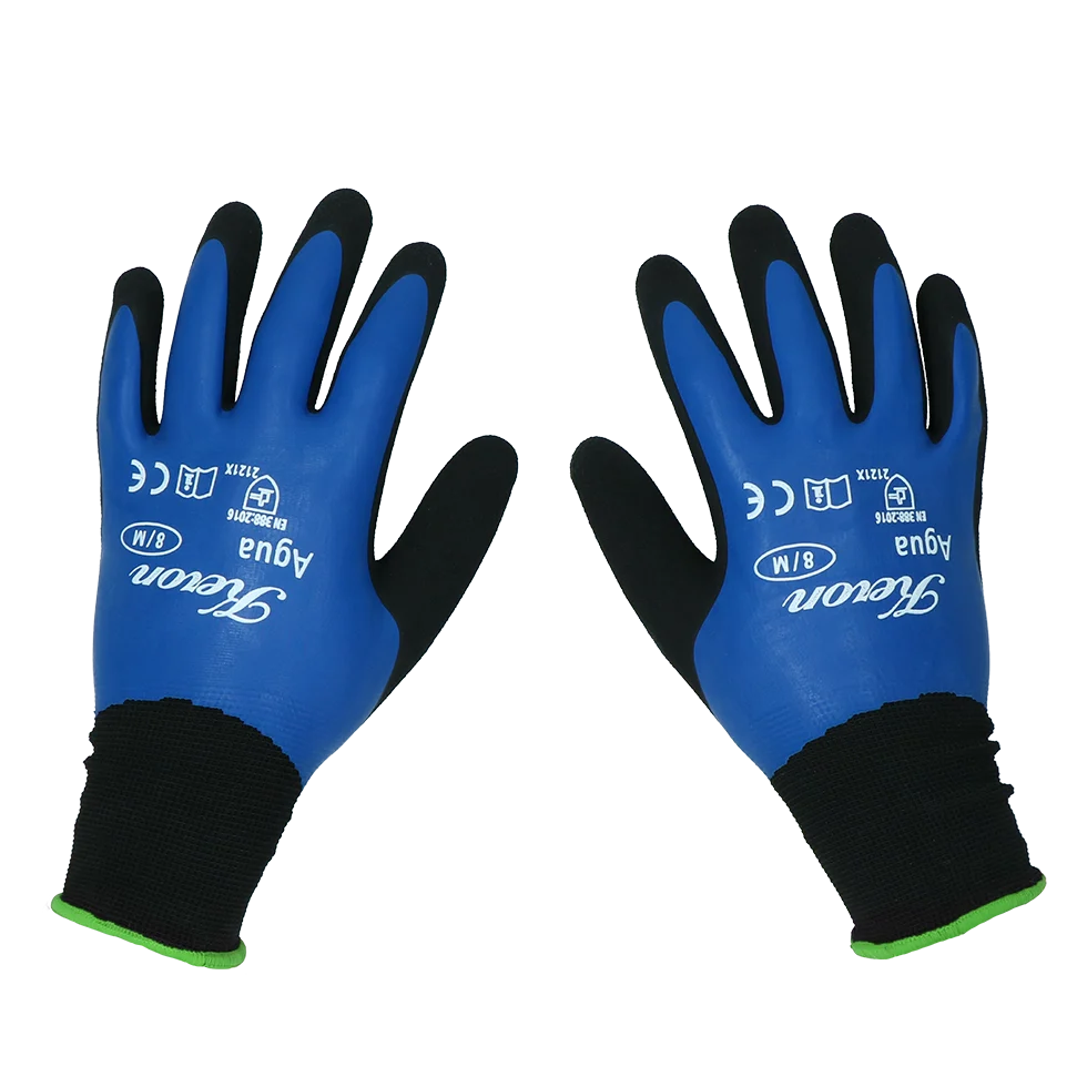 Guanti da lavoro in nylon con schiuma di lattice, resistenti all'acqua, taglia XL (10) – Keron Fine-knit Agua - immagine 1