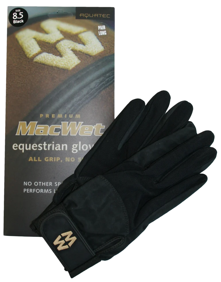 Guanto estivo da equitazione bianco, taglia 9 – MacWet Micro Mesh - immagine 2