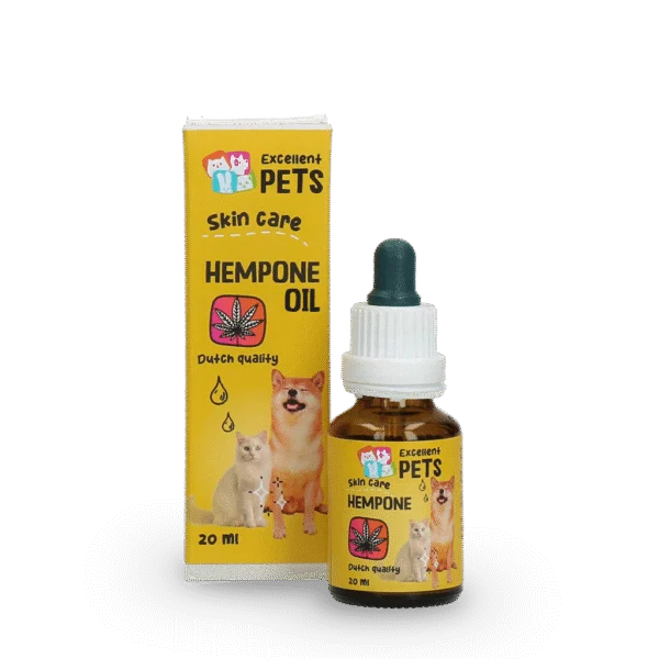 Olio per la cura della pelle dei cani con olio di semi di canapa, 20 ml – Excellent Pets HempOne Oil