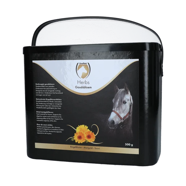 Calendula per cavalli, per sostenere la digestione, 500 g – Excellent Horse Herbs Calendula
