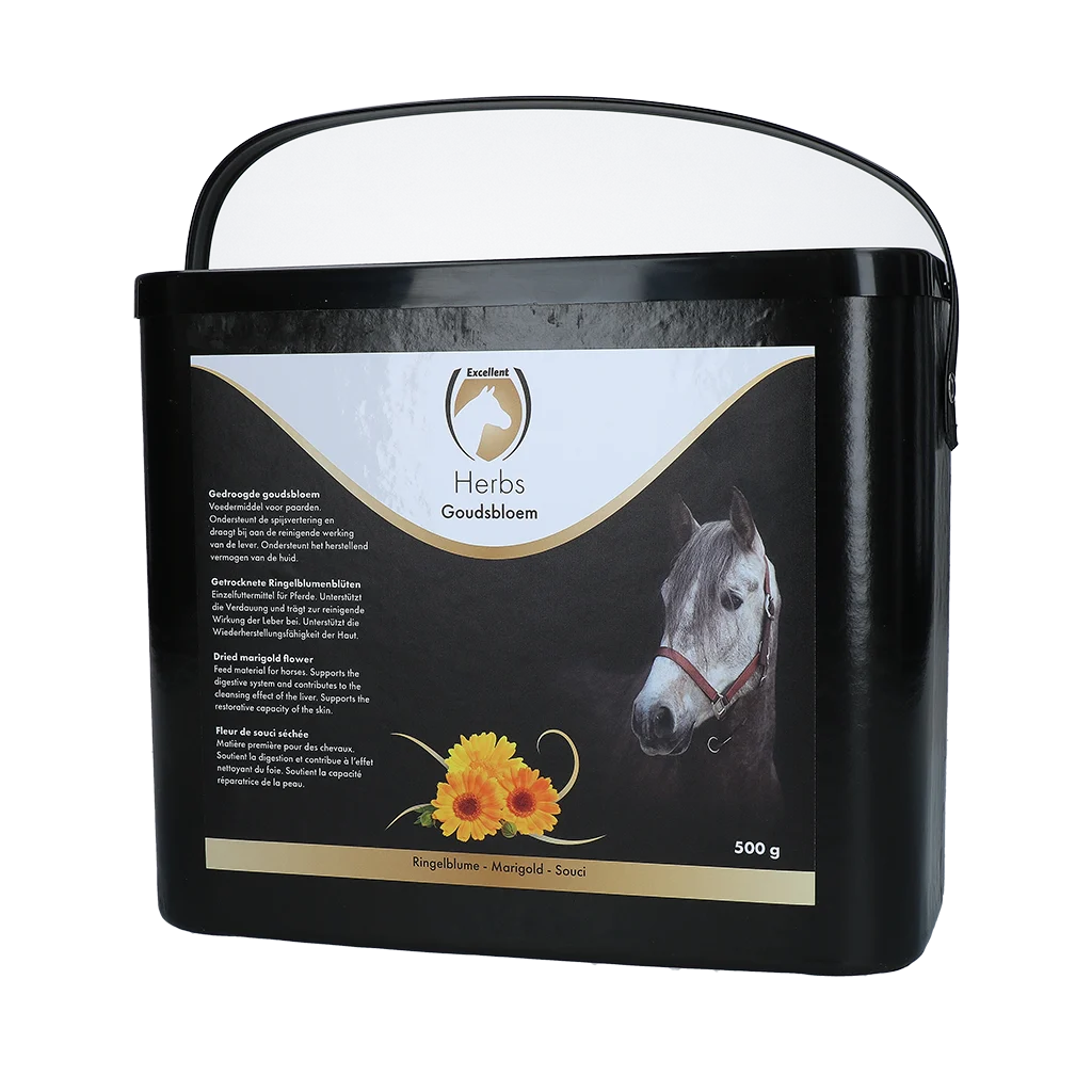 Calendula per cavalli, per sostenere la digestione, 500 g – Excellent Horse Herbs Calendula - immagine 1