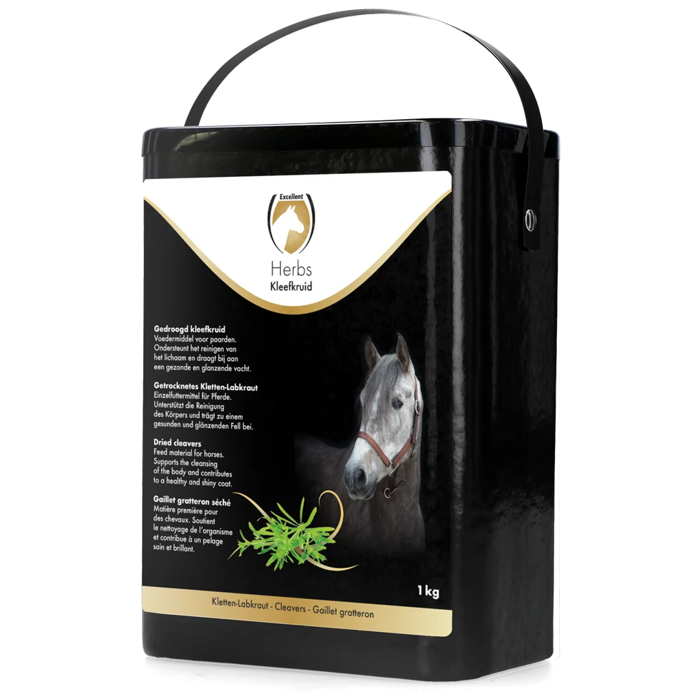 Attaccamani per Cavalli, per un Mantello Lucido, 1 kg – Excellent Horse Herbs Kleefkruid - immagine 1