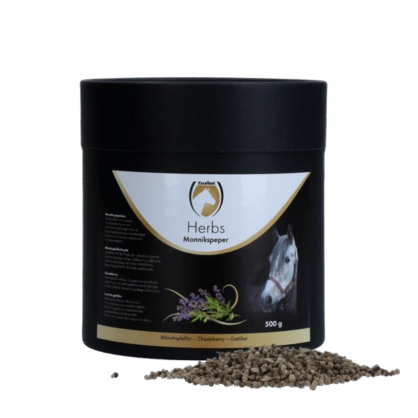 Agnocasto per cavalli, per un ciclo regolare, 500 g – Excellent Horse Herbs Agnocasto