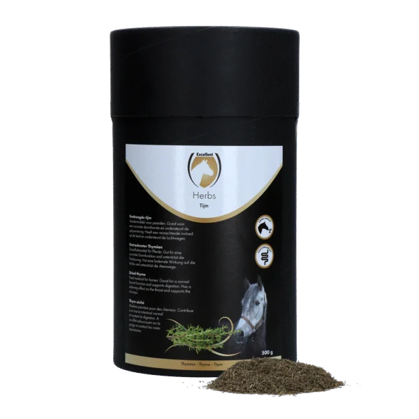 Timo per cavalli, per favorire la salute delle vie respiratorie, 500 g – Excellent Horse Herbs Tijm