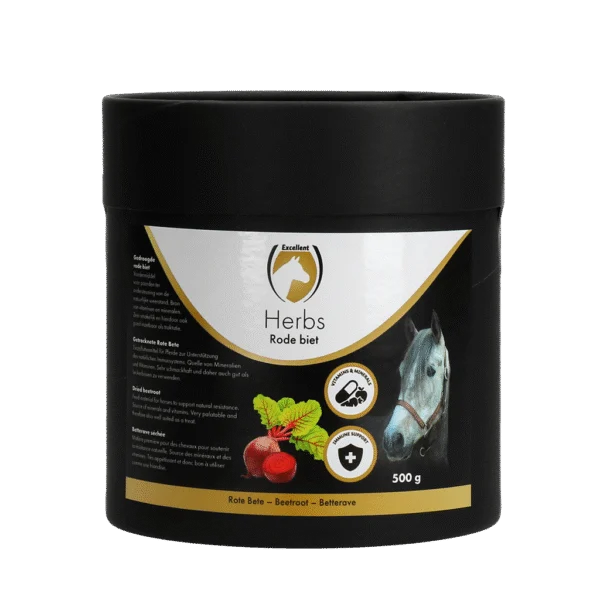 Barbabietola rossa per cavalli, con minerali e vitamine, 500 g – Excellent Horse Herbs Barbabietola rossa