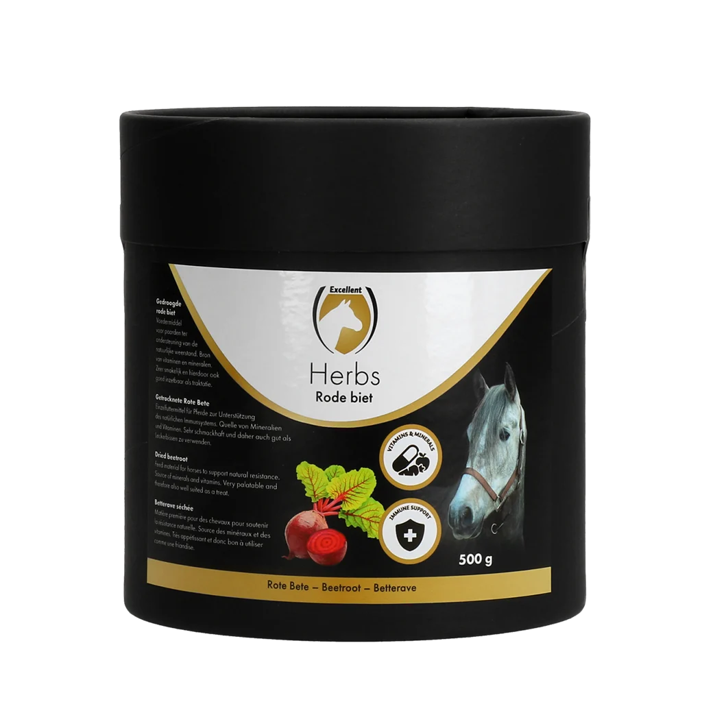 Barbabietola rossa per cavalli, con minerali e vitamine, 500 g – Excellent Horse Herbs Barbabietola rossa - immagine 1