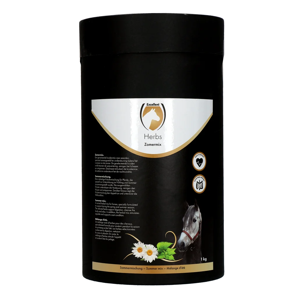 Miscela estiva di erbe per cavalli, 1 kg – Excellent Horse Herbs Zomermix - immagine 1