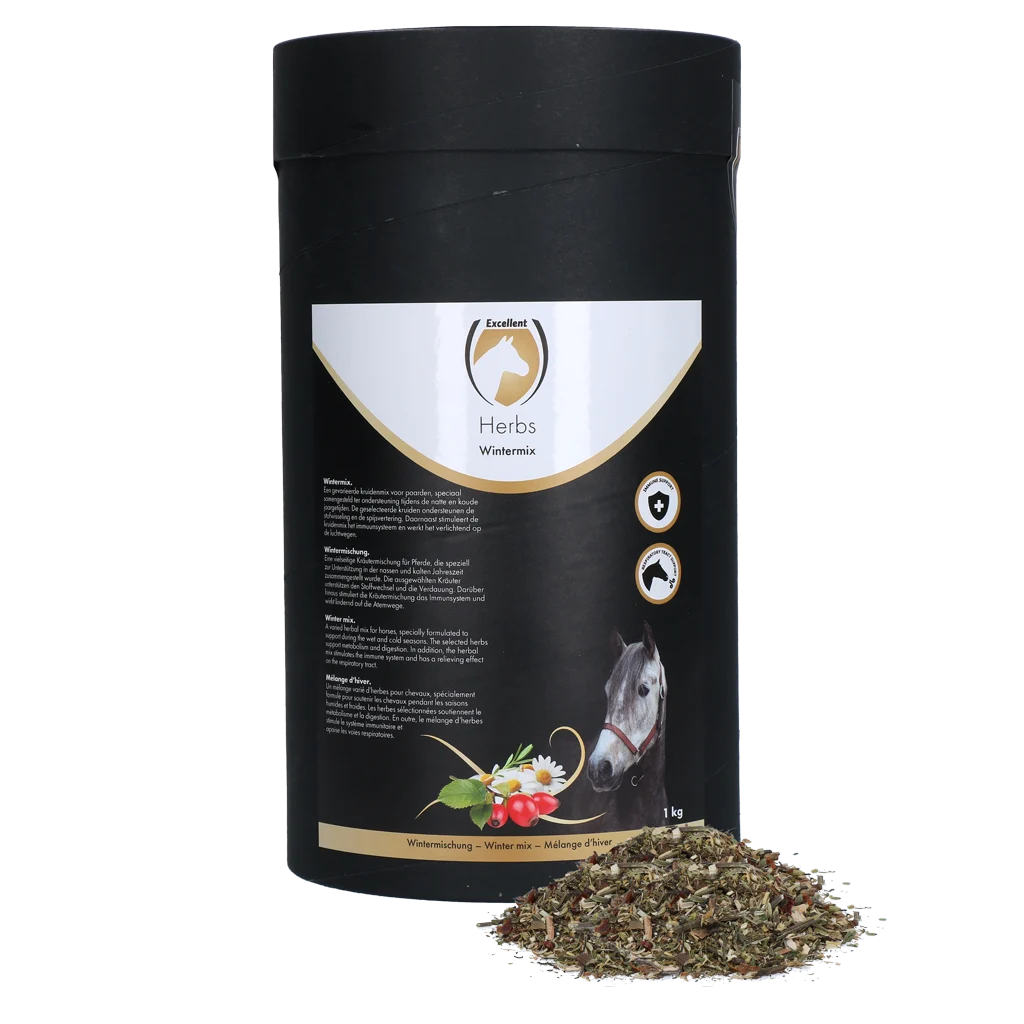 Miscela invernale di erbe per cavalli, 1 kg – Excellent Horse Herbs Wintermix - immagine 1