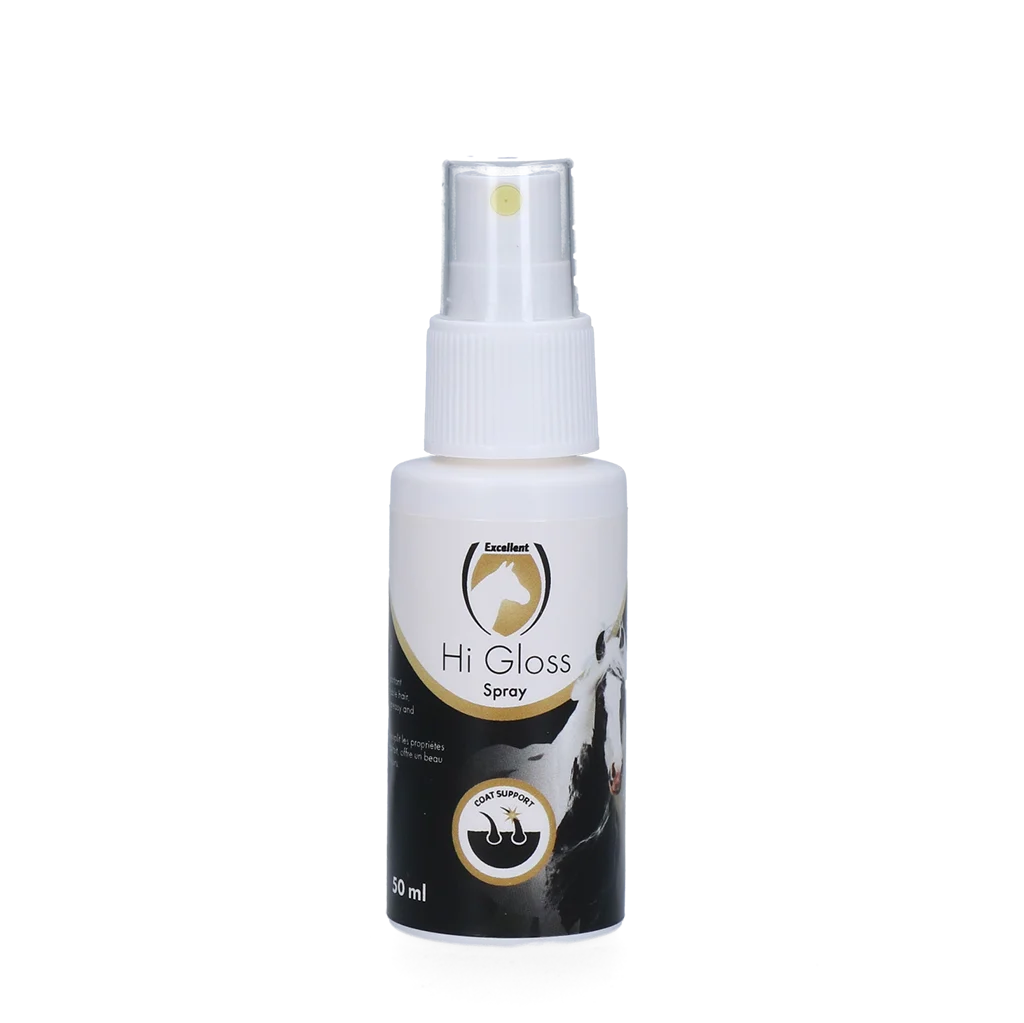 Spray lucidante per criniera e coda, districante, 50 ml – Excellent Horse Hi Gloss Spray - immagine 1