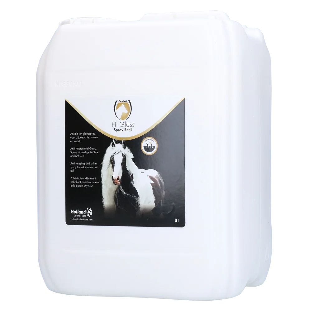 Spray districante per criniera e coda, 5 l – Excellent Horse Hi Gloss Spray Refill - immagine 1