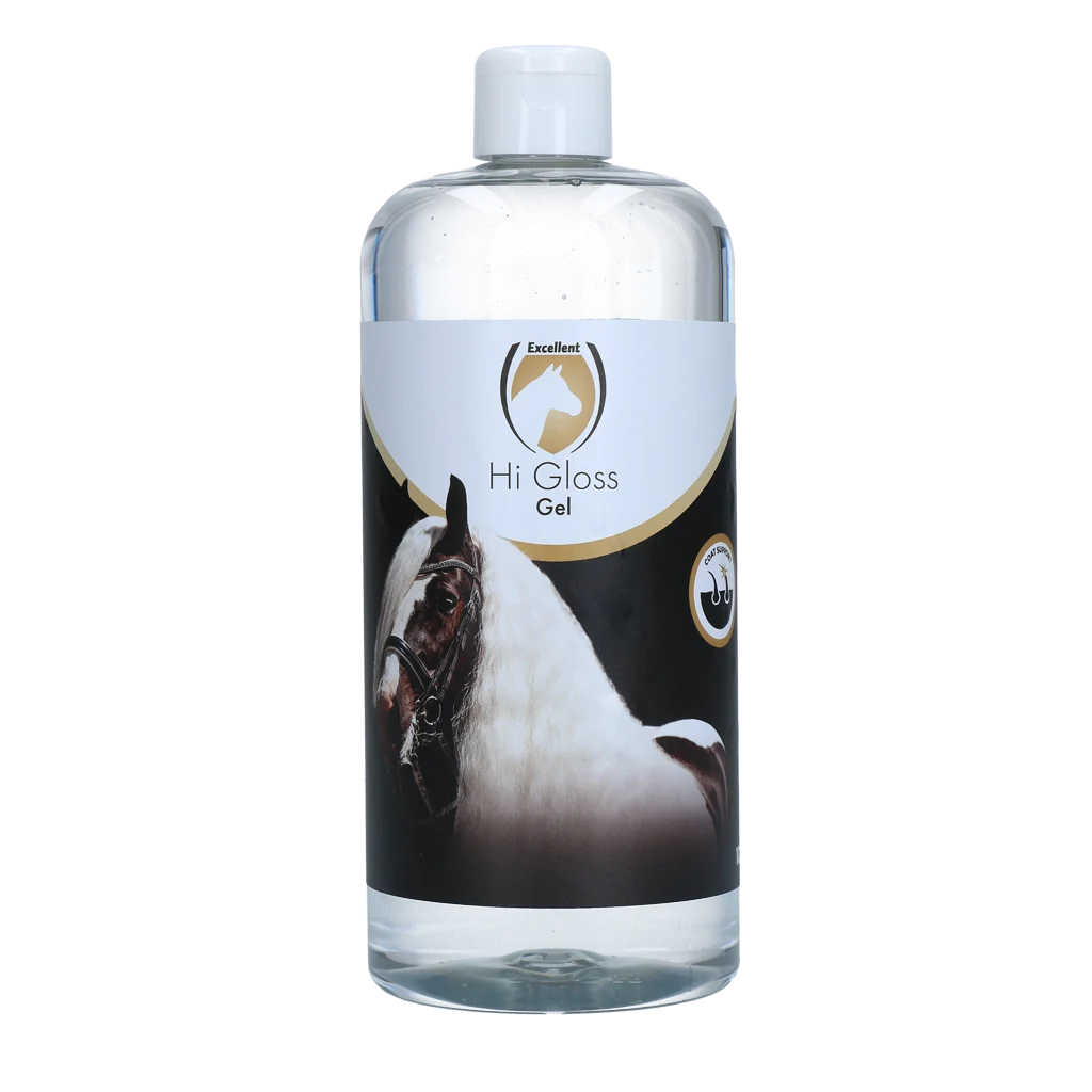 Gel lucidante per criniera e coda, 1 l – Excellent Horse Hi Gloss Gel - immagine 1