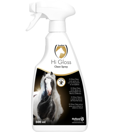 Shampoo secco per cavalli con balsamo, 500 ml – Excellent Horse Hi Gloss Clean Spray