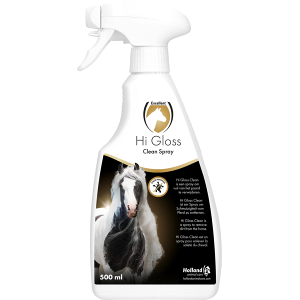 Shampoo secco per cavalli con balsamo, 500 ml – Excellent Horse Hi Gloss Clean Spray