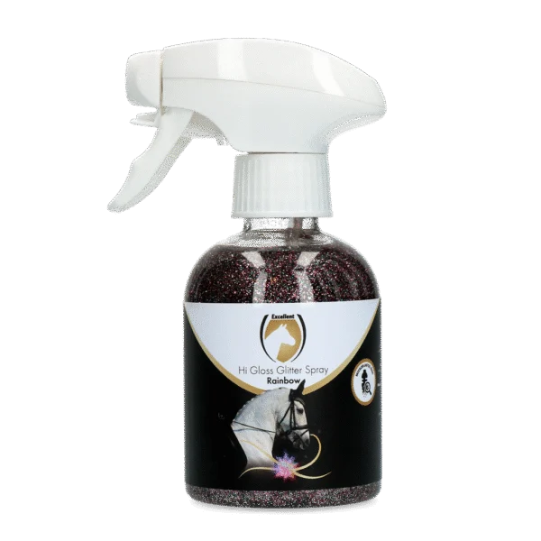 Spray glitter per mantello, criniera e coda, 250 ml – Excellent Horse Hi Gloss Glitter Spray Rainbow