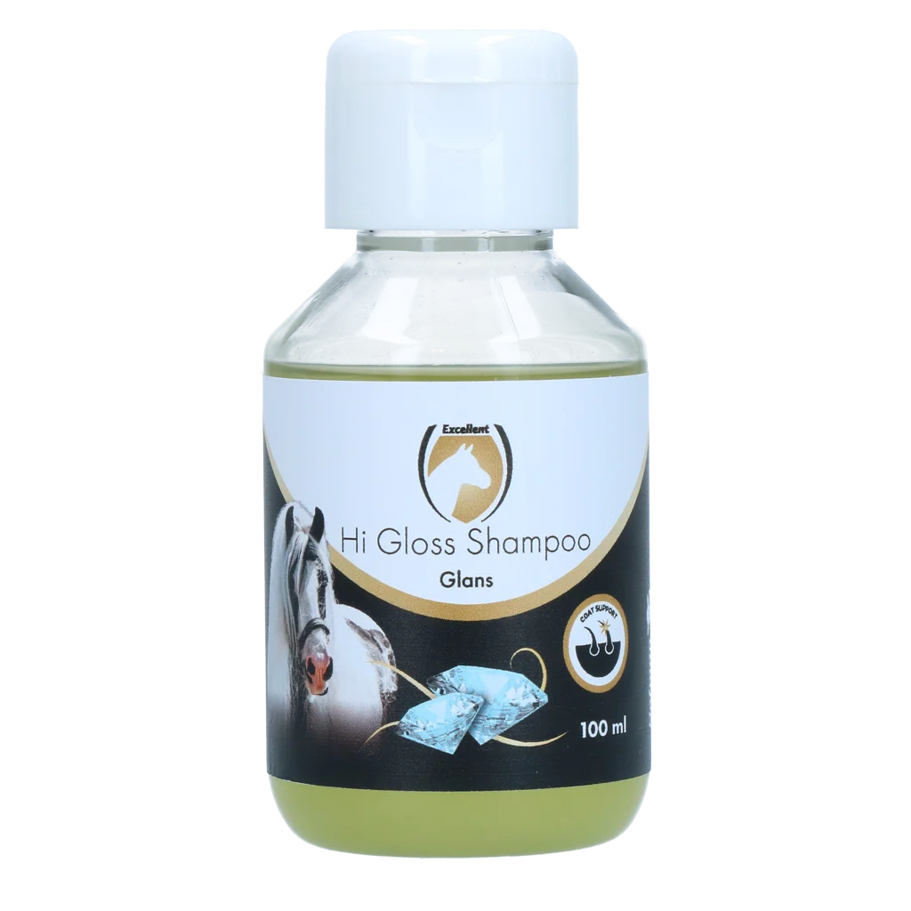 Shampoo per cavalli per un mantello lucido, 100 ml – Excellent Horse Hi Gloss Shampoo Original - immagine 1
