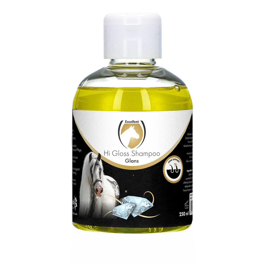 Shampoo per cavalli per un mantello lucente, 250 ml – Excellent Horse Hi Gloss Shampoo Original - immagine 1
