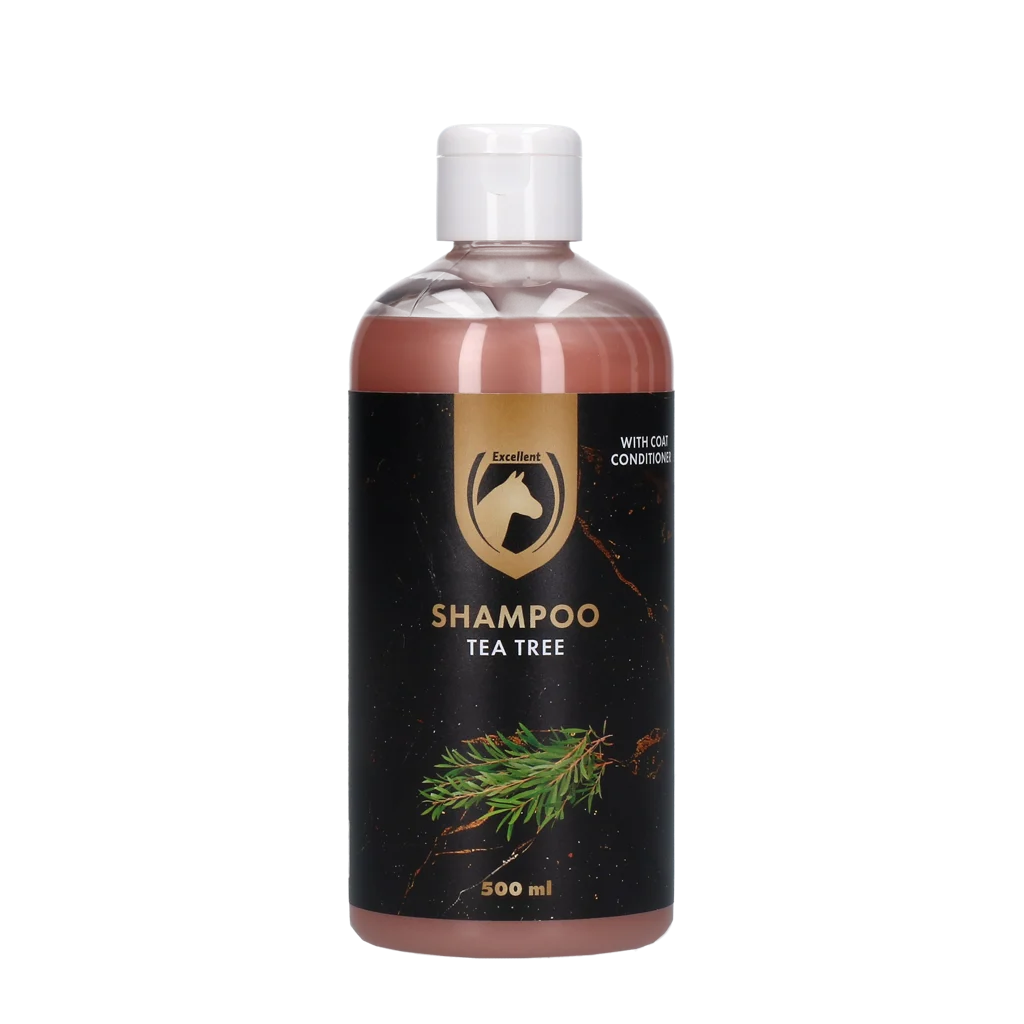 Shampoo per cavalli per un mantello lucido, 500 ml – Excellent Horse Hi Gloss Shampoo Tea Tree - immagine 1