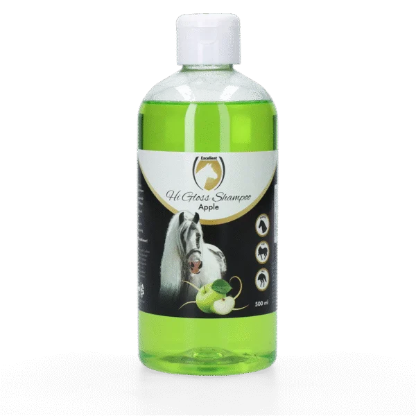 Shampoo per cavalli lucidante, Mela, 500 ml – Excellent Horse Hi Gloss Shampoo