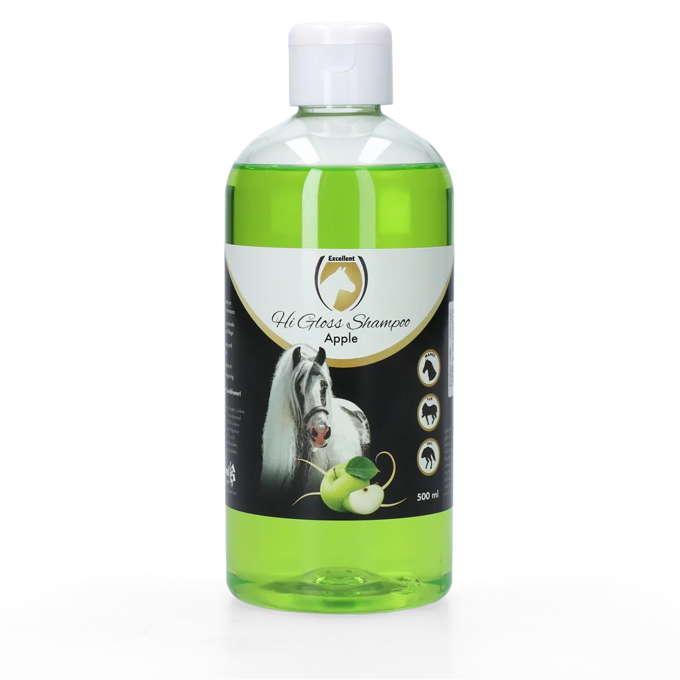 Shampoo per cavalli lucidante, Mela, 500 ml – Excellent Horse Hi Gloss Shampoo - immagine 1