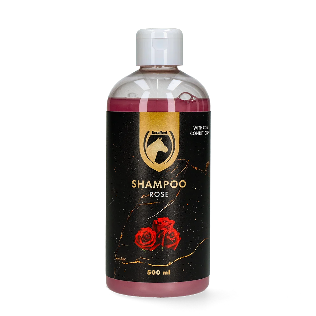 Shampoo per cavalli per un mantello lucido, 500 ml – Excellent Horse Hi Gloss Shampoo Rose - immagine 1