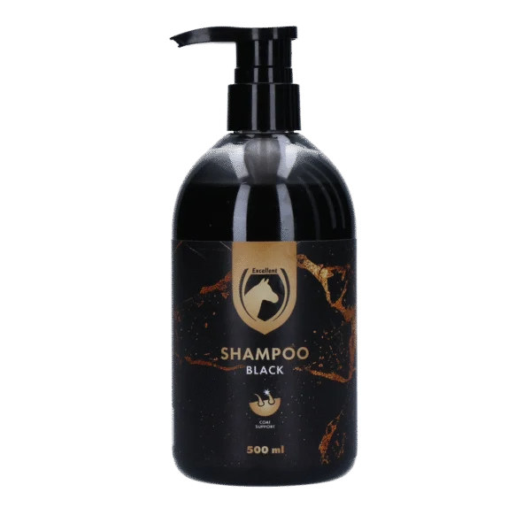 Shampoo per cavalli per il colore e la lucentezza del mantello, 500 ml – Excellent Horse Hi Gloss Shampoo Zwart