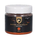 Smalto glitterato arancione per zoccoli, 150 ml – Excellent Horse Hi Gloss Glitter Hoof Polish