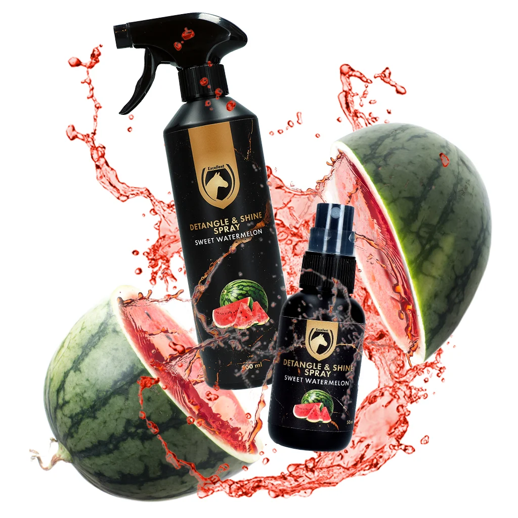 Spray districante per criniera e coda, 50 ml – Excellent Horse Detangle & Shine Spray Sweet Watermelon - immagine 2