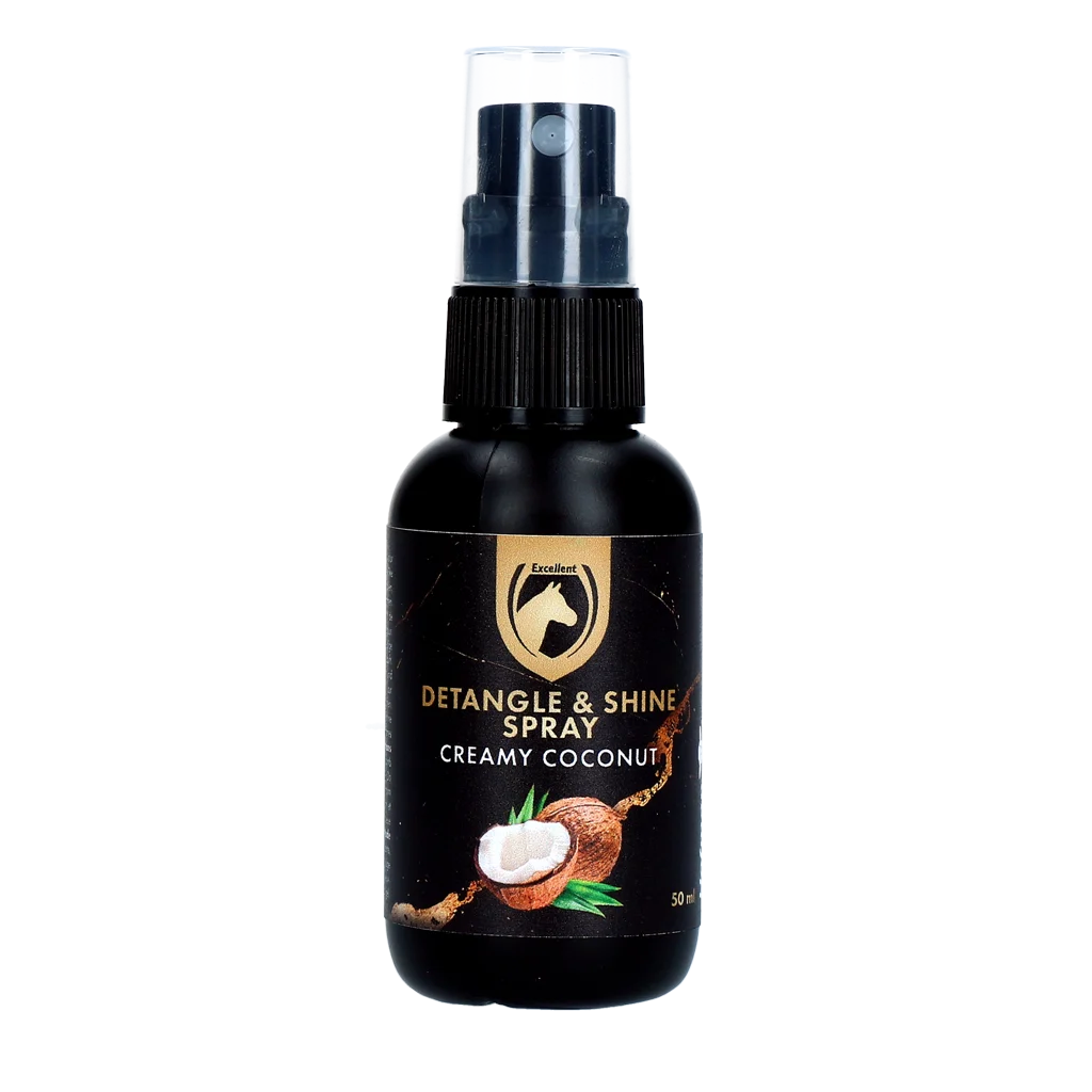 Spray districante per criniera e coda, Creamy Coconut, 50 ml – Excellent Horse Detangle & Shine Spray - immagine 1