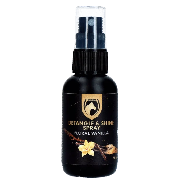 Spray districante per criniera e coda, Floral Vanilla, 50 ml – Excellent Horse Detangle & Shine Spray
