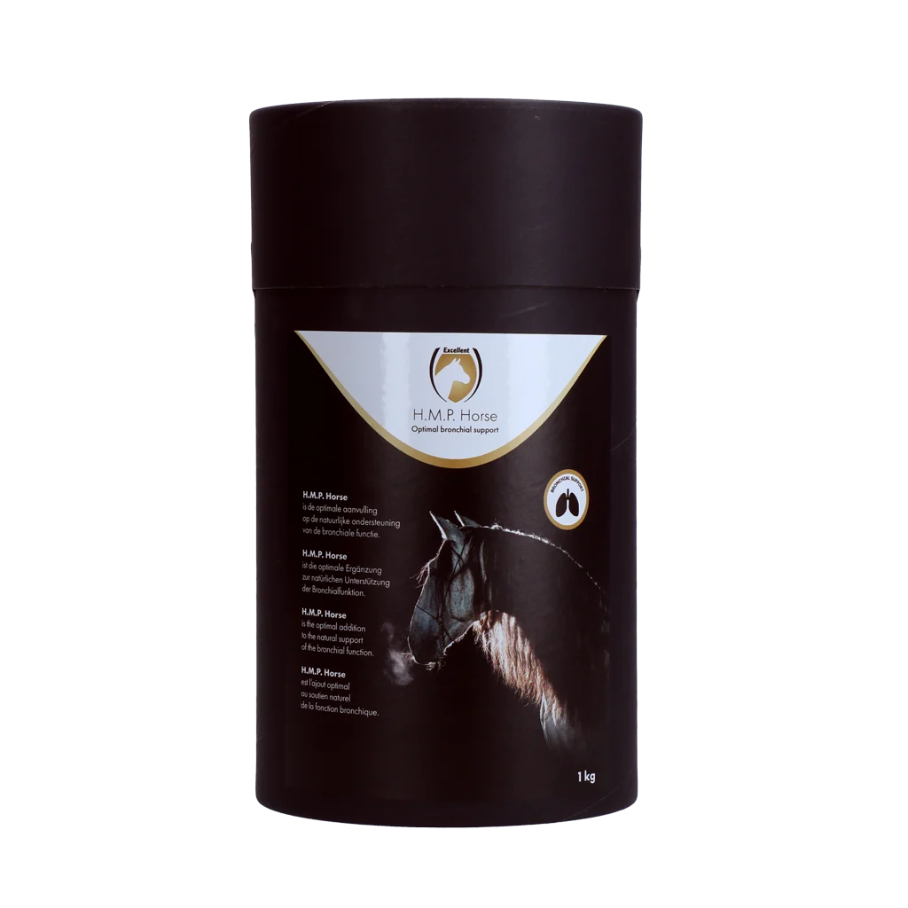 Integratore per le vie respiratorie dei cavalli a base di erbe, 1 kg – Excellent Horse H.M.P. Powder - immagine 1