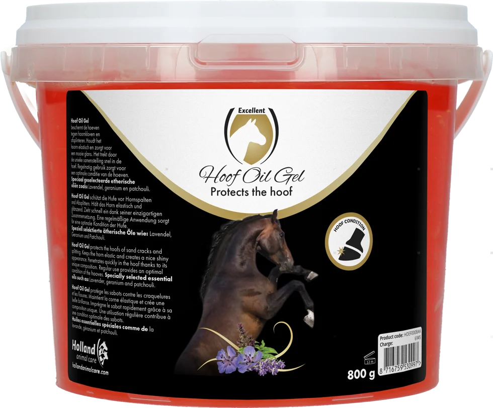 Gel per zoccoli con oli essenziali, 800 g – Excellent Horse Hoof Oil Gel - immagine 1
