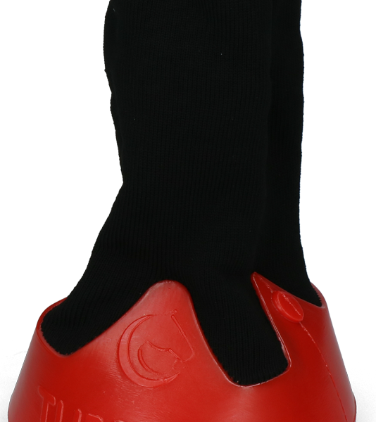 Stivaletto per zoccolo in materiale traspirante, 145 mm, rosso – Tubbease