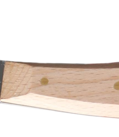 Coltello da zoccoli stretto con manico marrone chiaro, riaffilato ulteriormente VC 320 "R"