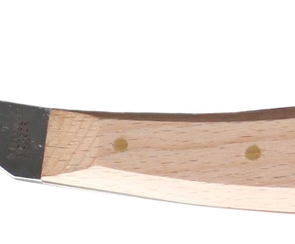 Coltello da zoccoli stretto con manico marrone chiaro, riaffilato ulteriormente VC 320 "R"