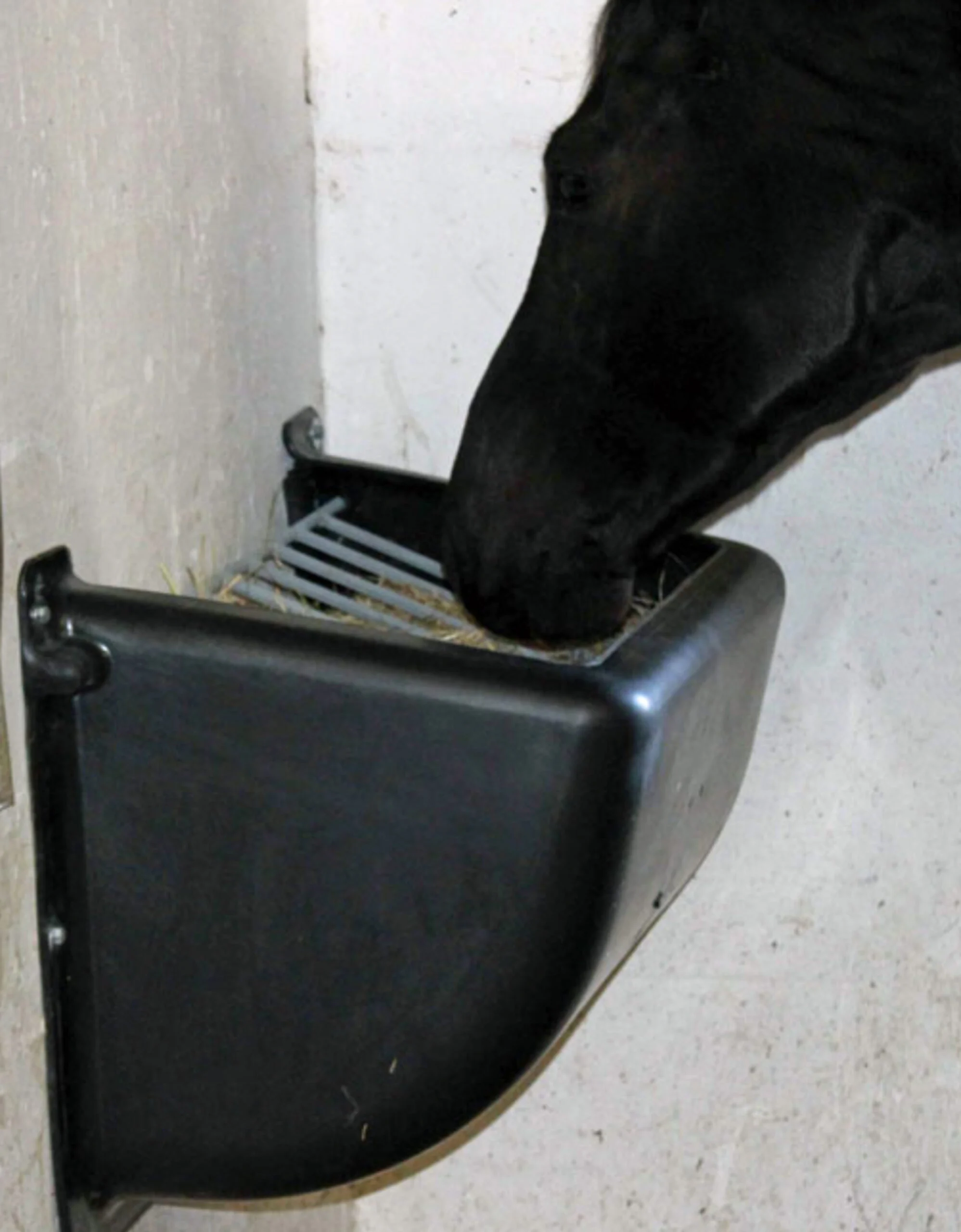 Mangiatoia slow feeder per fieno per cavalli con griglia in acciaio, 140 l - immagine 2