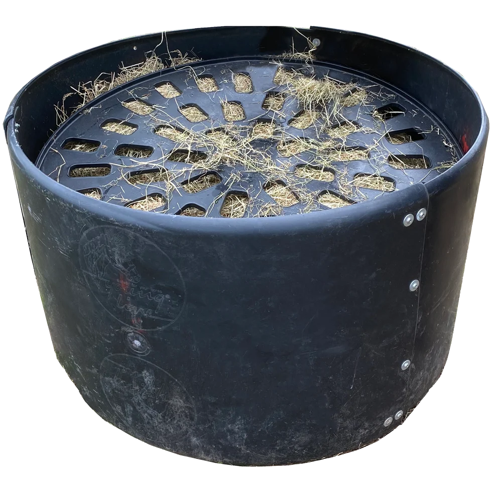 Coperchio per rastrelliera per fieno con 48 fori, Ø 126 cm – Ok-Plast Hooi Slow Feeder - immagine 4