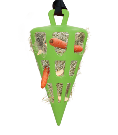 Slow feeder per cavalli in gomma naturale, verde – Hay Slow Feeder Fun & Flex Carrot