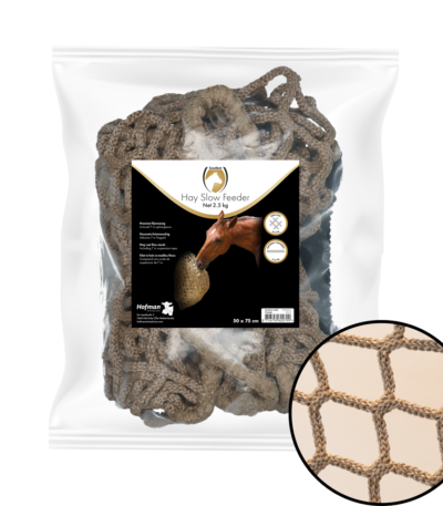 Rete slow feeder per cavalli, 2,5 kg, maglia da 45 mm – Hay Slow Feeder