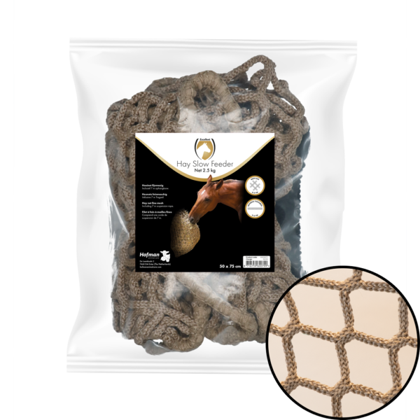 Rete slow feeder per cavalli, 2,5 kg, maglia da 45 mm – Hay Slow Feeder