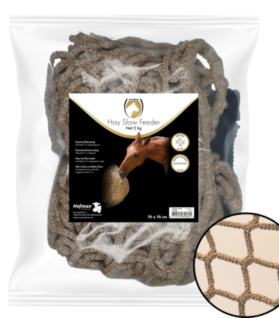 Rete slow feeder per cavalli, 5 kg, maglia da 45 mm – Hay Slow Feeder