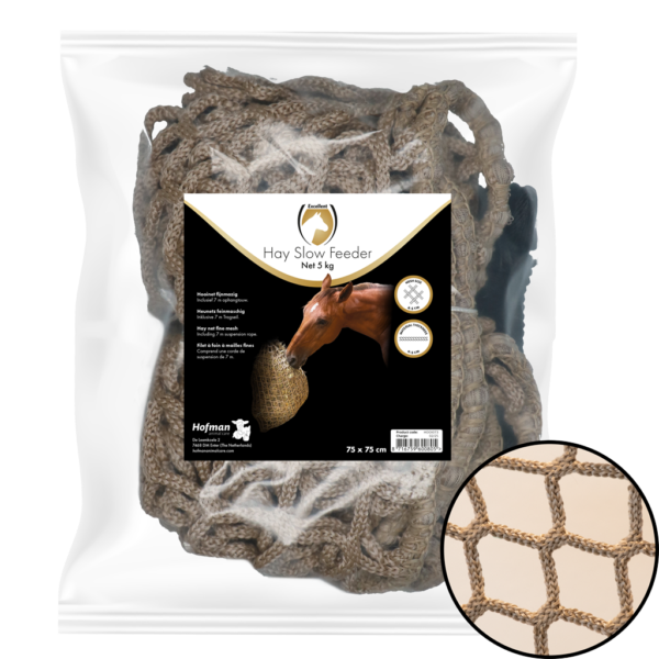 Rete slow feeder per cavalli, 5 kg, maglia da 45 mm – Hay Slow Feeder